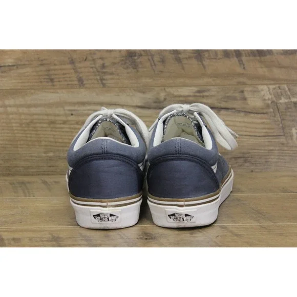 Vans unisex Old Skool canvas satin lace‎ up low top sneakers M8 W9.5 - Picture 3 of 16